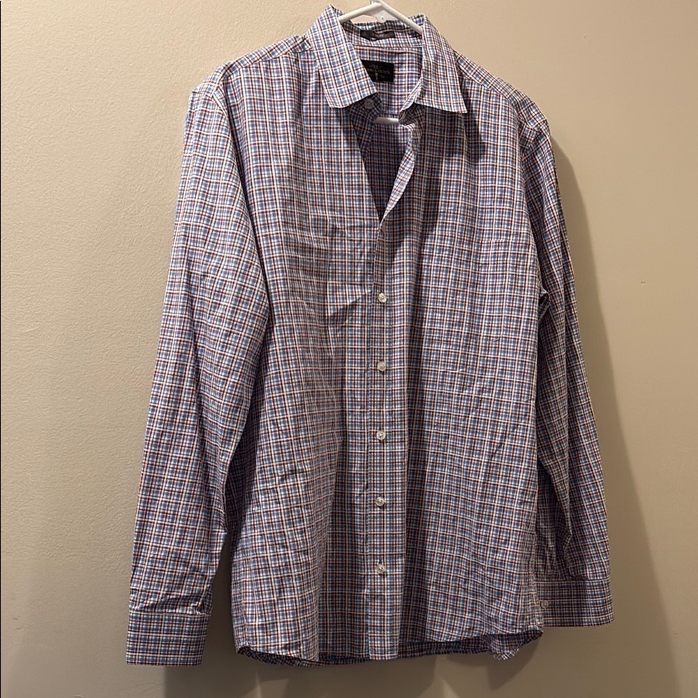 Rodd & Gunn -Men's Blue Checkered Shirt - medium - sports fit - cotton